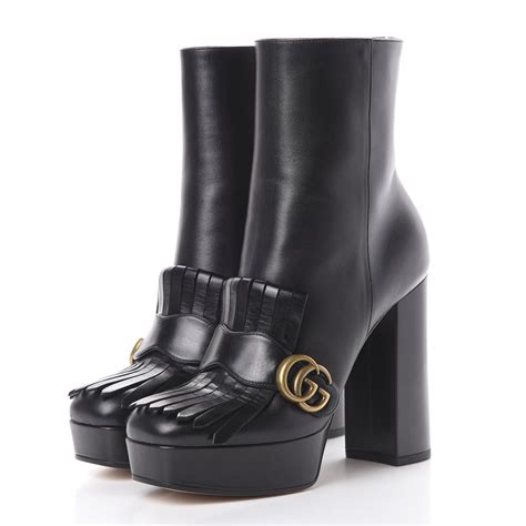 gucci black platform boots|Gucci Boots for Women .